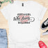 Just a girl who loves bulldogs - V3 - Elegant Text T-Shirt